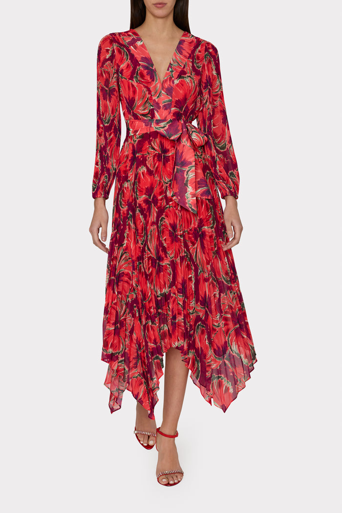 Red/Multi Millie Dandelion Floral Dress, WHISTLES