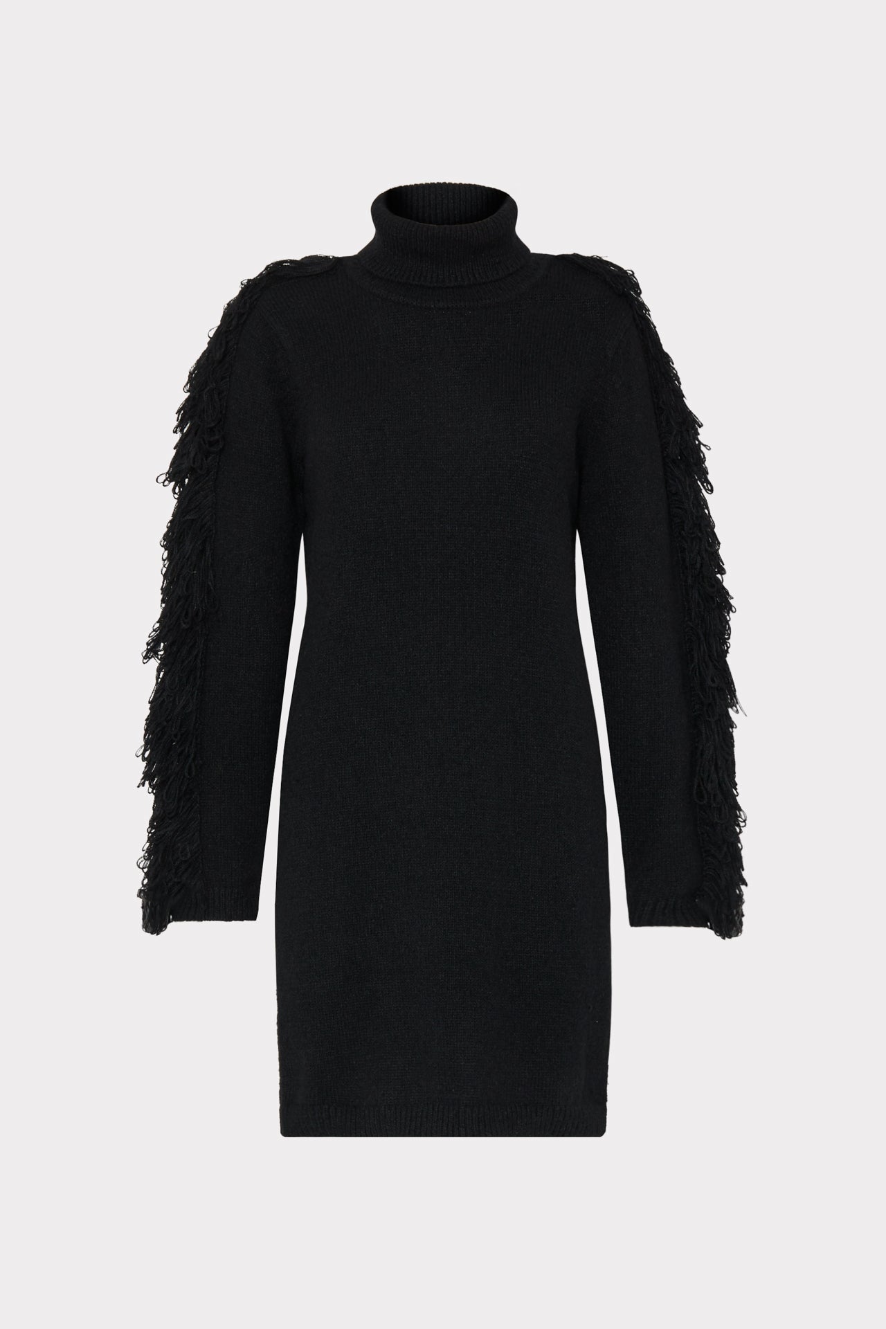 Feather Mini A-line Black Dress – Marssiana