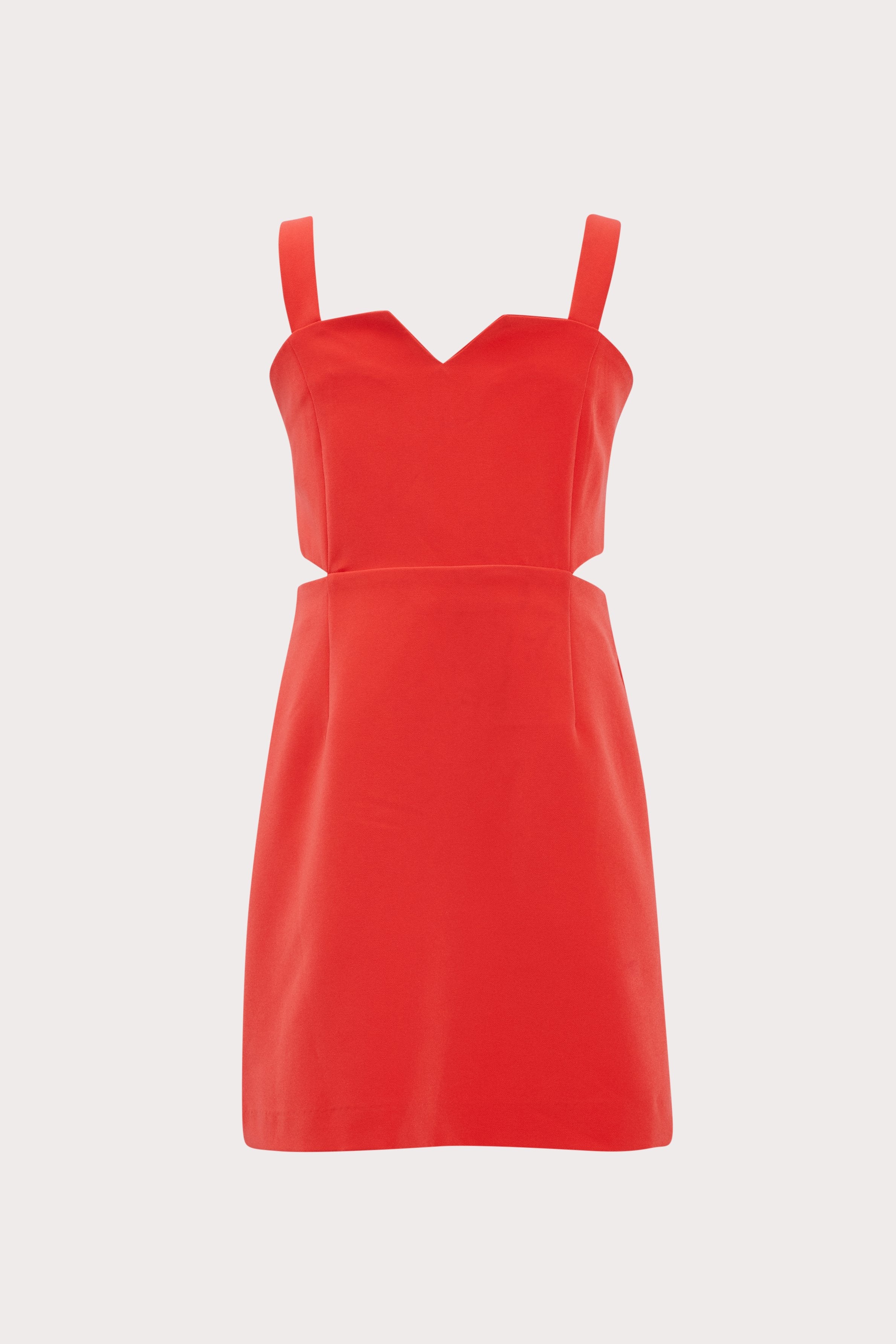 Milly Minis Cady Hazel Cut Out Dress In Red