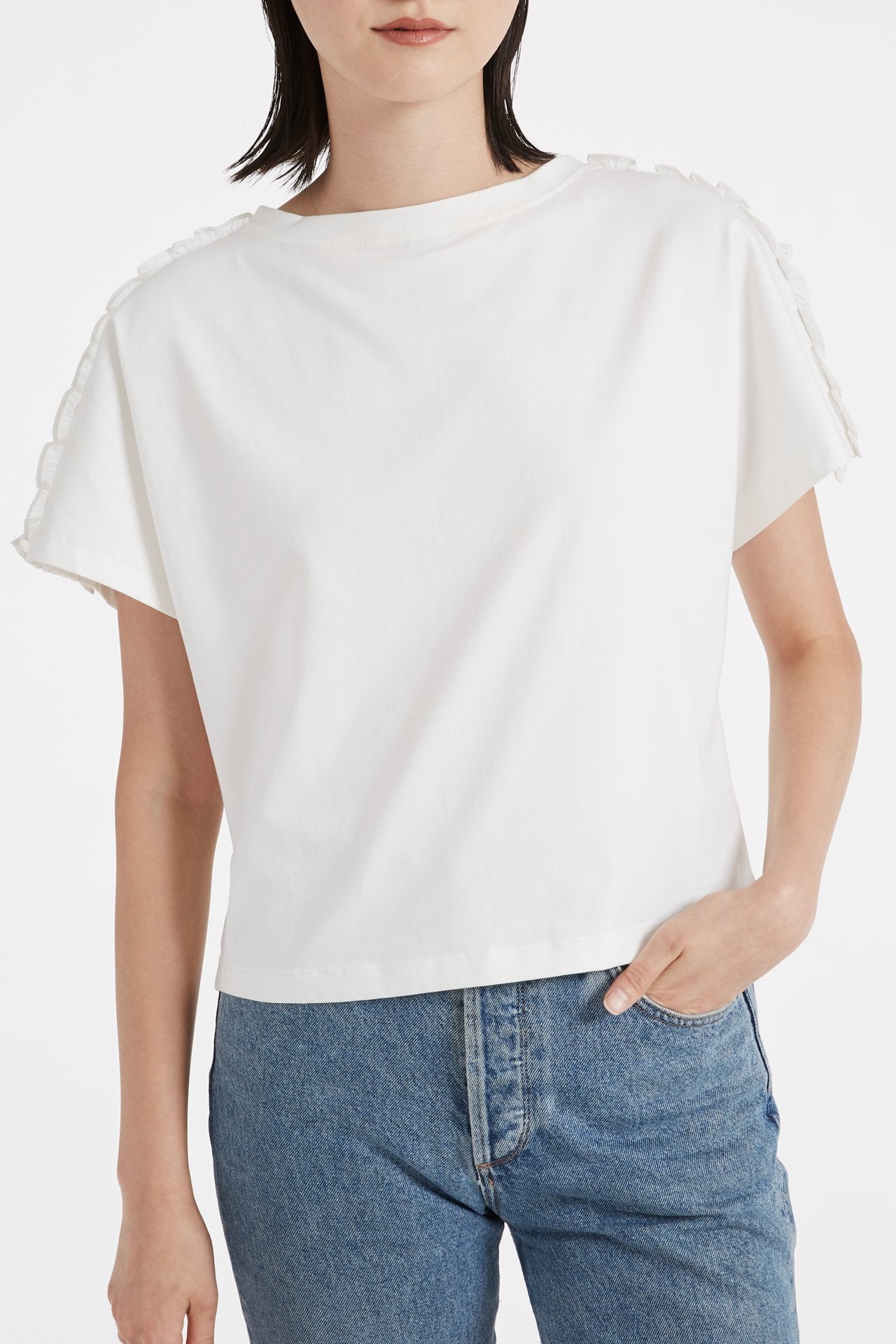 MILLY JESSICA JERSEY T SHIRT