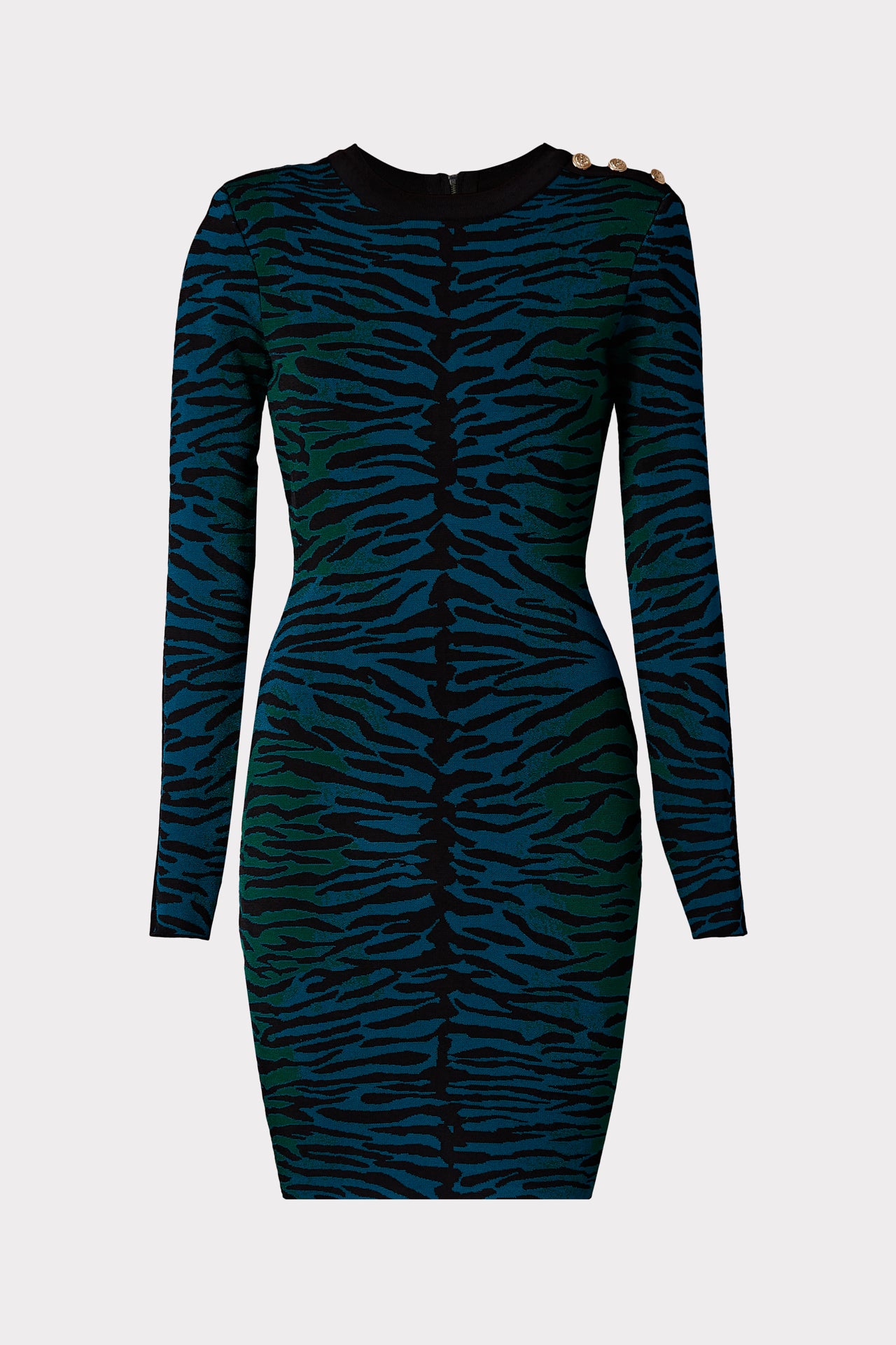 Milly Tiger Jacquard Dress In Peamu