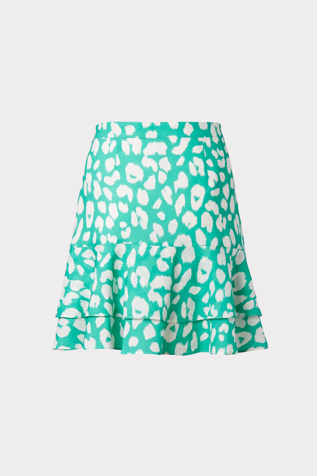 MILLY MILAN JUNGLE LEOPARD PRINT SKIRT