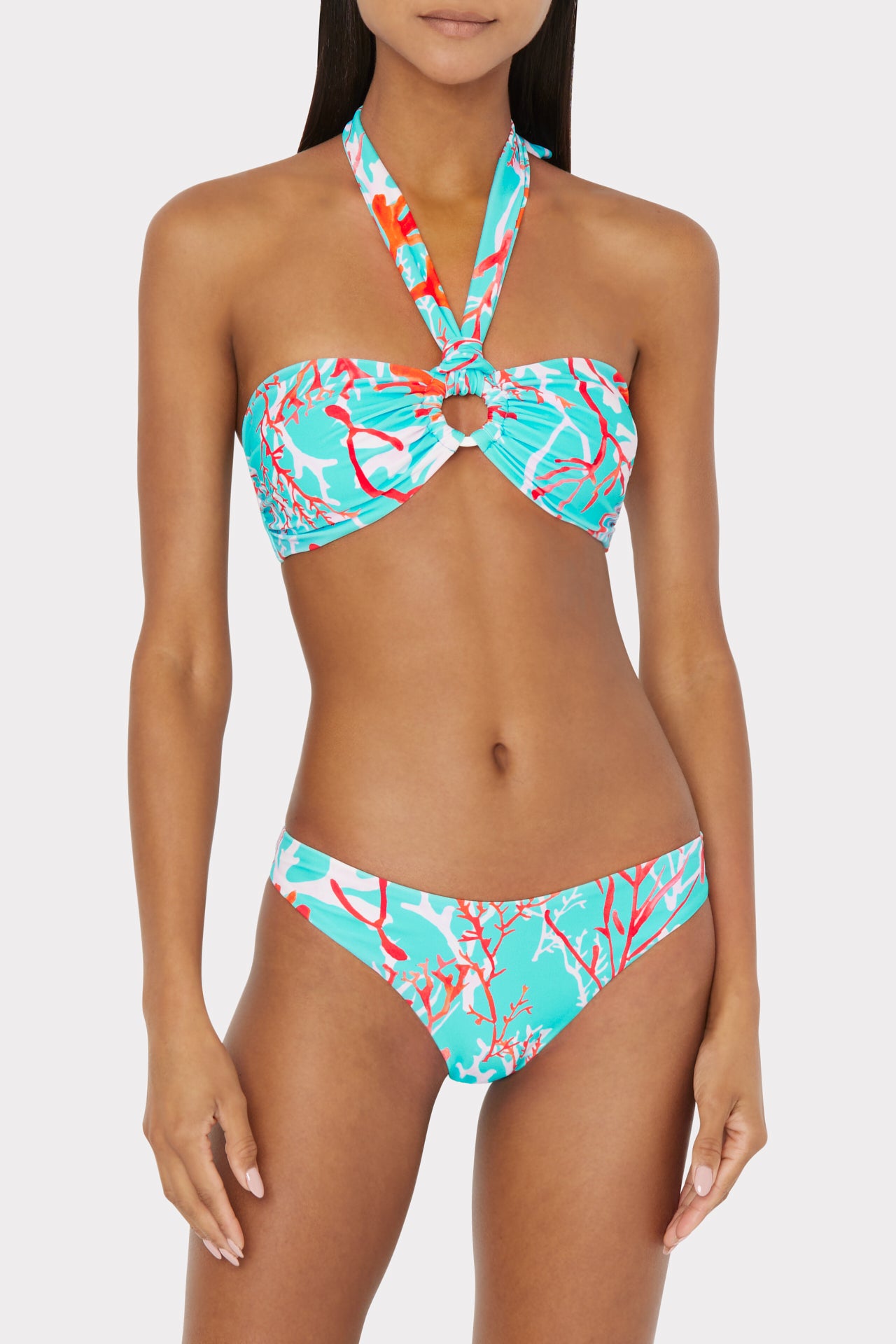 FLAMINGO BEACH - Triangle Top Skirt Bottom Bikini • Multicolor