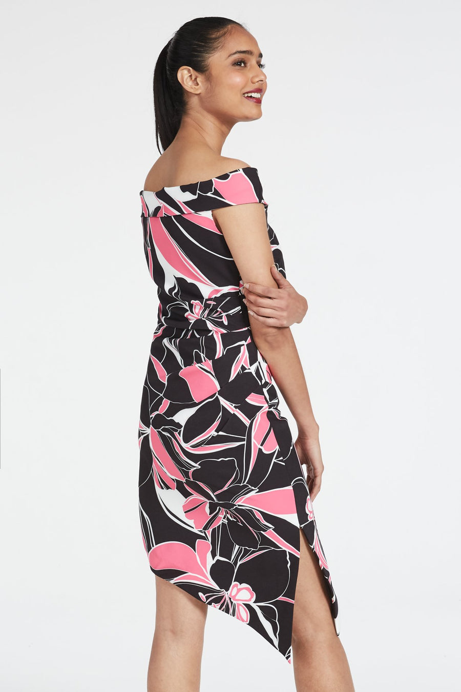 Ally Stencil Floral Dress | MILLY