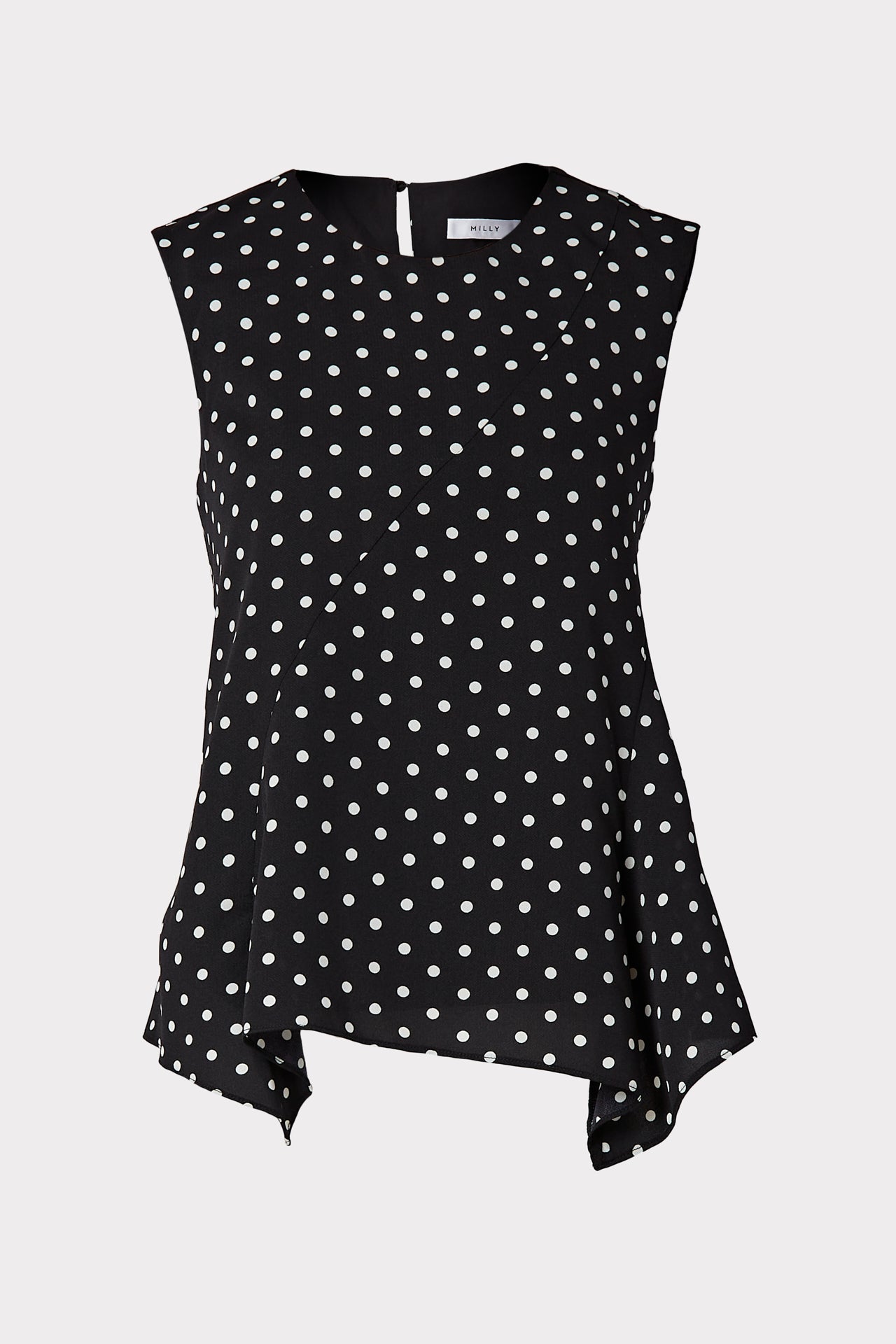 MILLY LESLIE SMALL DOT PRINT TOP