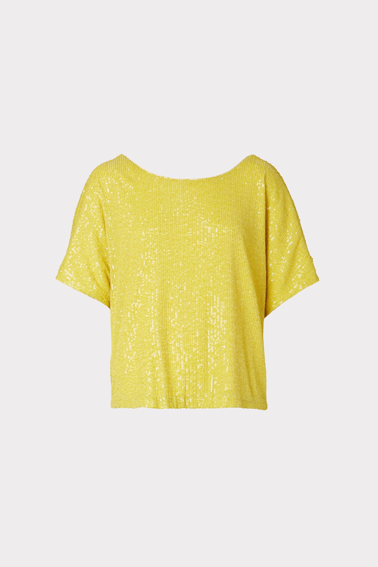 MILLY STRETCH MICRO SEQUINS DOLMAN TOP