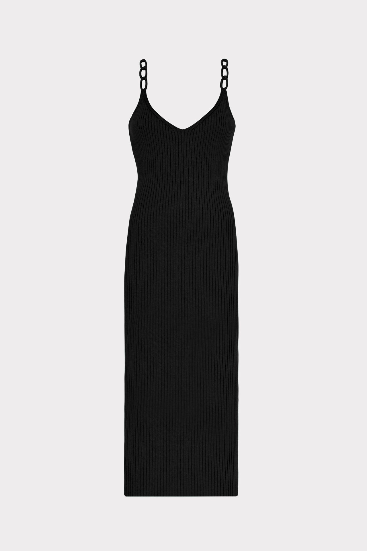 Knit Chain Strap Midi Dress