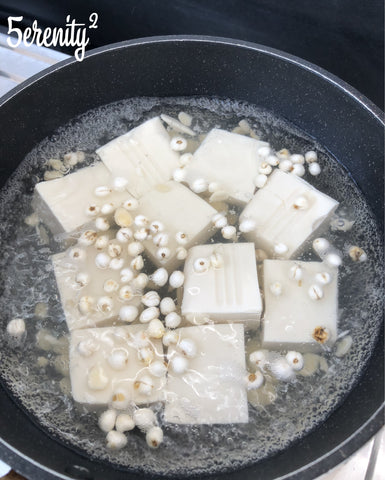 tofu dessert, boiling with chuanbei