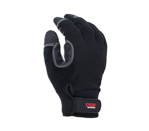 TASK GLOVES - Black Synthetic Leather Gloves, Anti-Vibration Palm - Qu —  LiftSupply