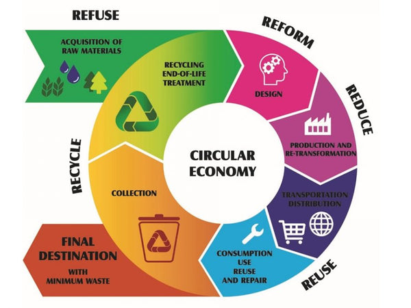 circular economy. zero waste infographic. 