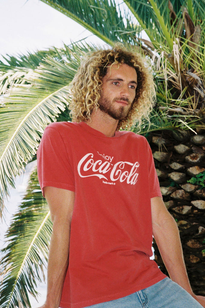 Enjoy Coca Cola Logo Tee - Coke Red