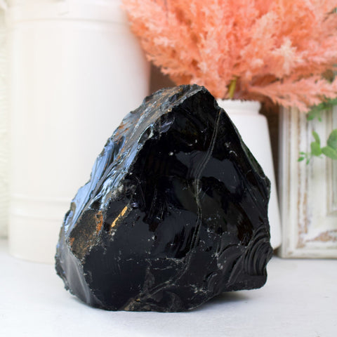 Black Obsidian Crystals - Muse + Moonstone