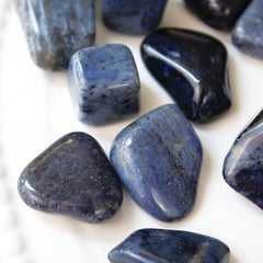 Dumortierite - Tumbled - Muse + Moonstone Crystals