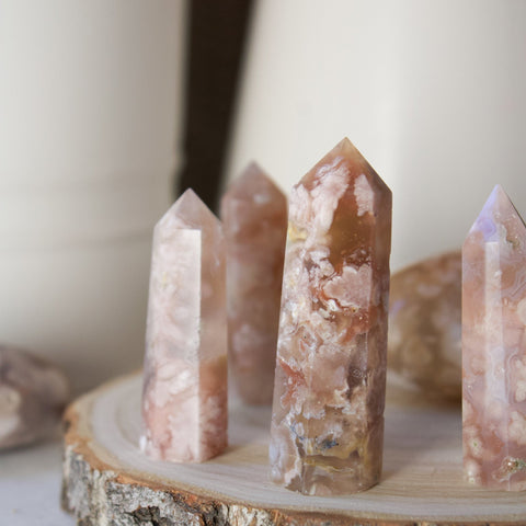 Flower Agate Crystals - Muse + Moonstone