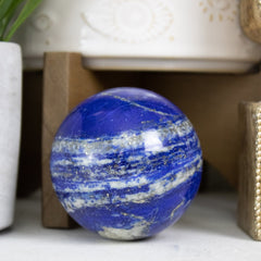 Lapis Lazuli Sphere - Muse + Moonstone