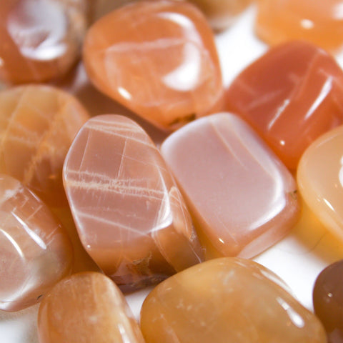 Peach Moonstone Crystals - Muse + Moonstone