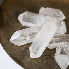 Clear Quartz Crystal Points - Muse + Moonstone