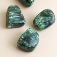 Seraphinite Tumbled Crystals - Muse + Moonstone