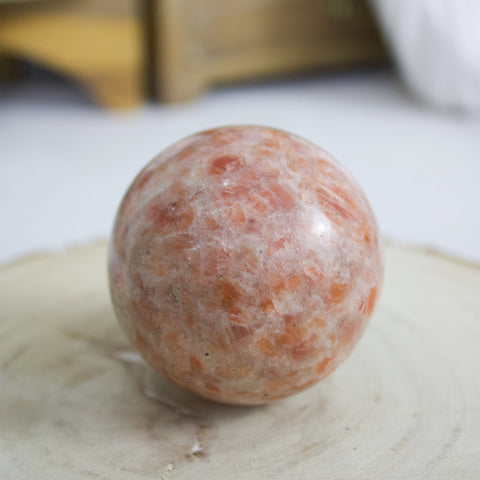 Sunstone Crystal Sphere - Muse + Moonstone