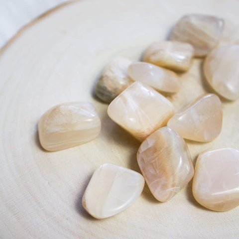 White Moonstone - Tumbled Crystals