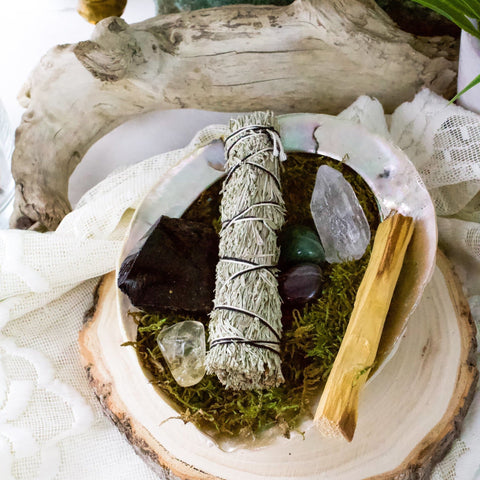 Winter Solstice Smudge Kit - Muse + Moonstone