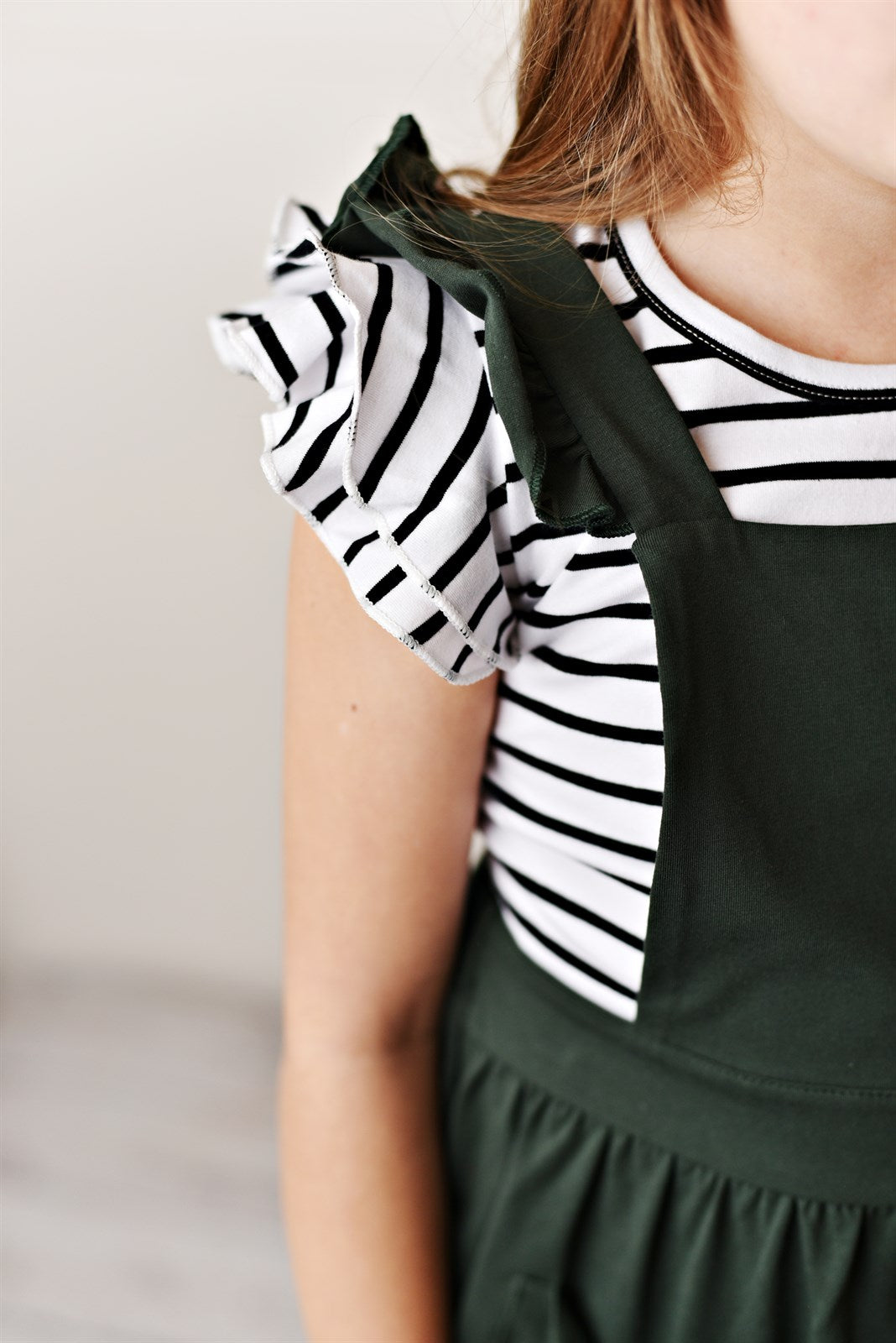 army pinafore dress