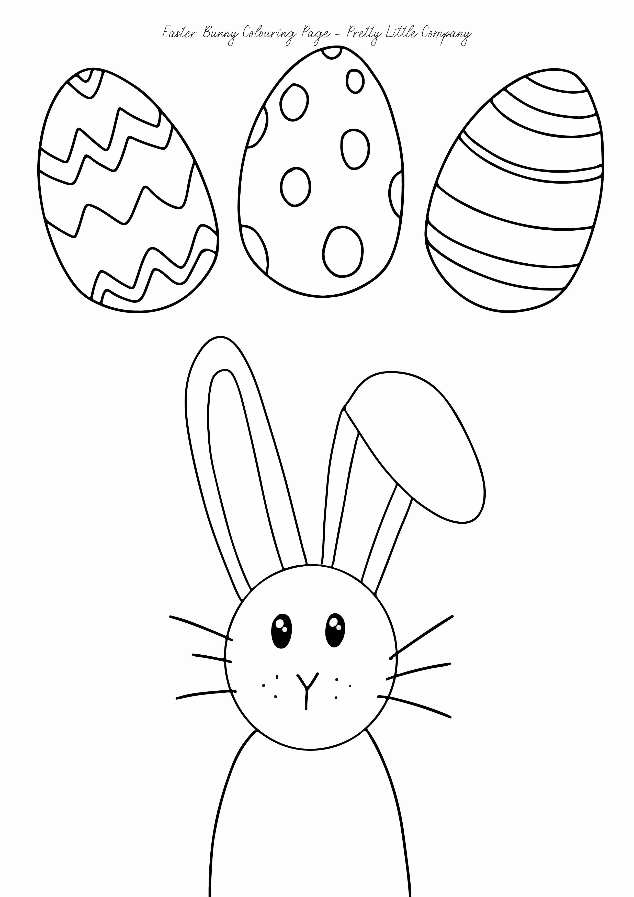 easter bunny pictures coloring pages