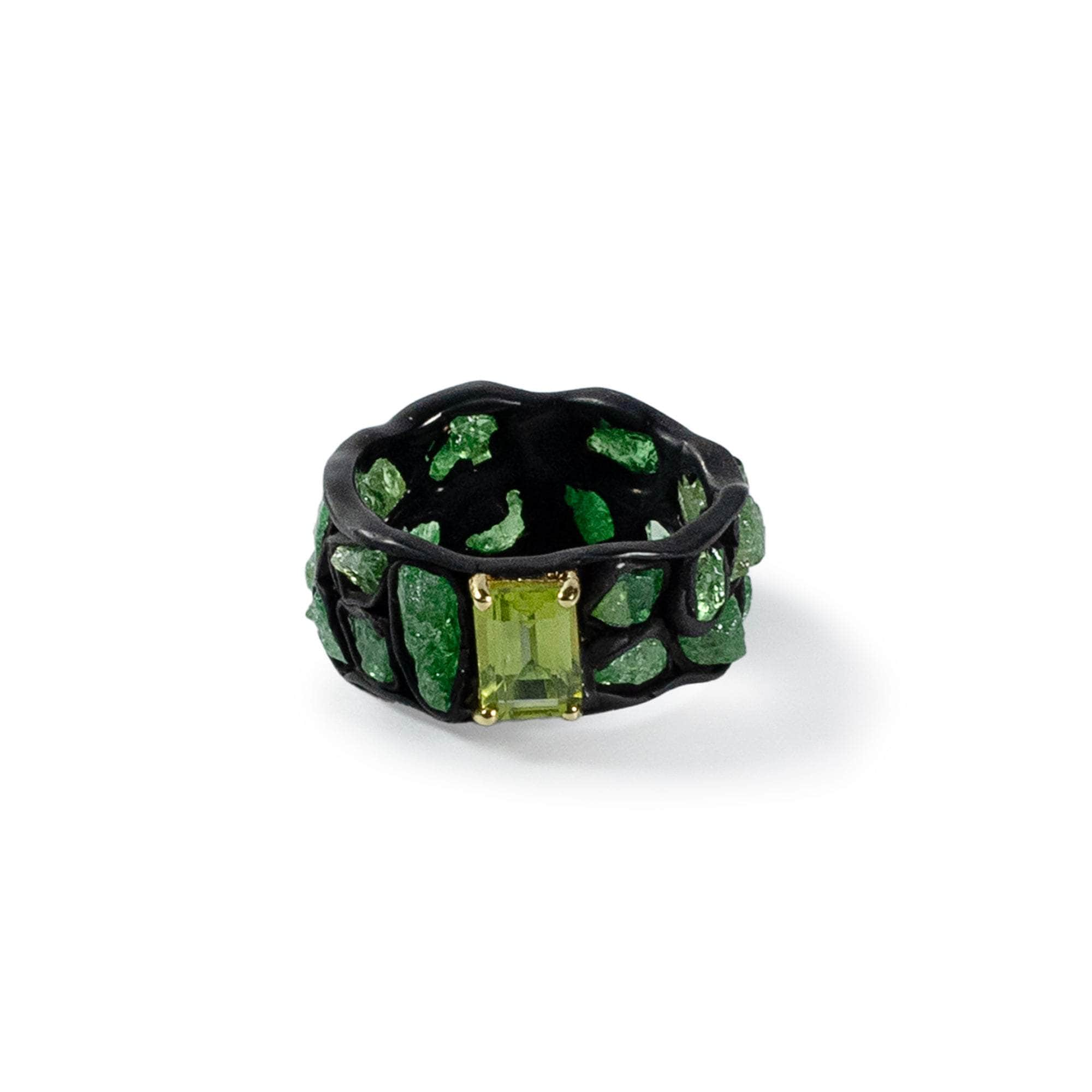 Image of Tabiat Tsavorite and Peridot Ring