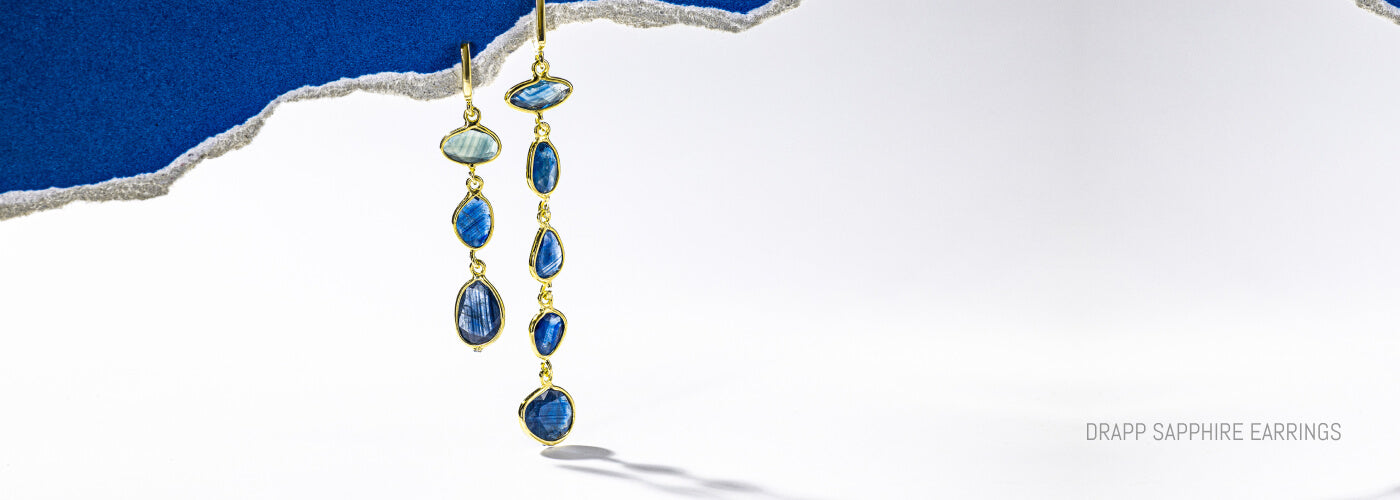 drapp sapphire earrings