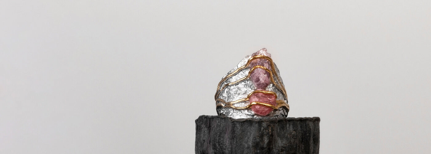 pink ring stone german kabirski