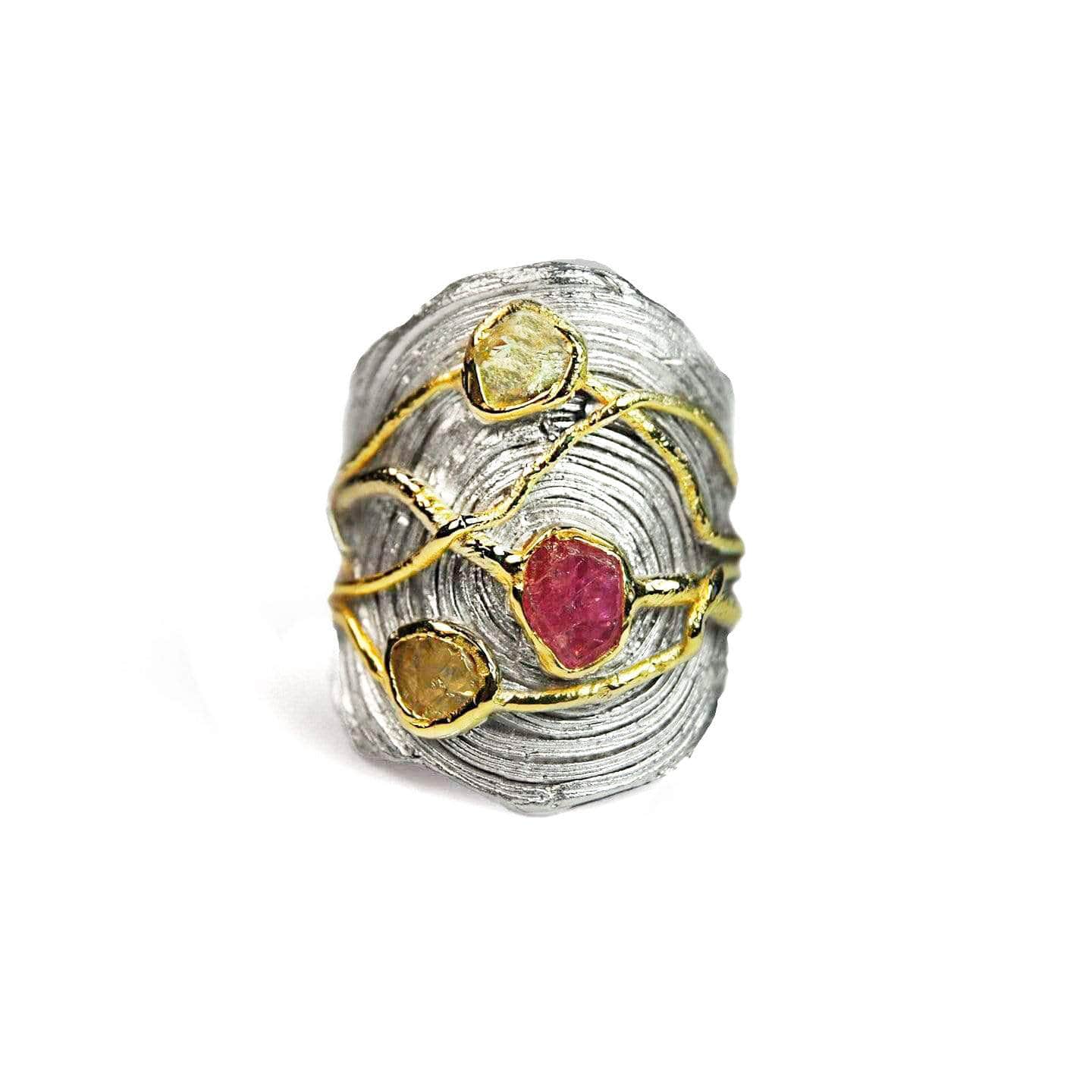 Ardith Ruby and Chrysoberyl Ring
