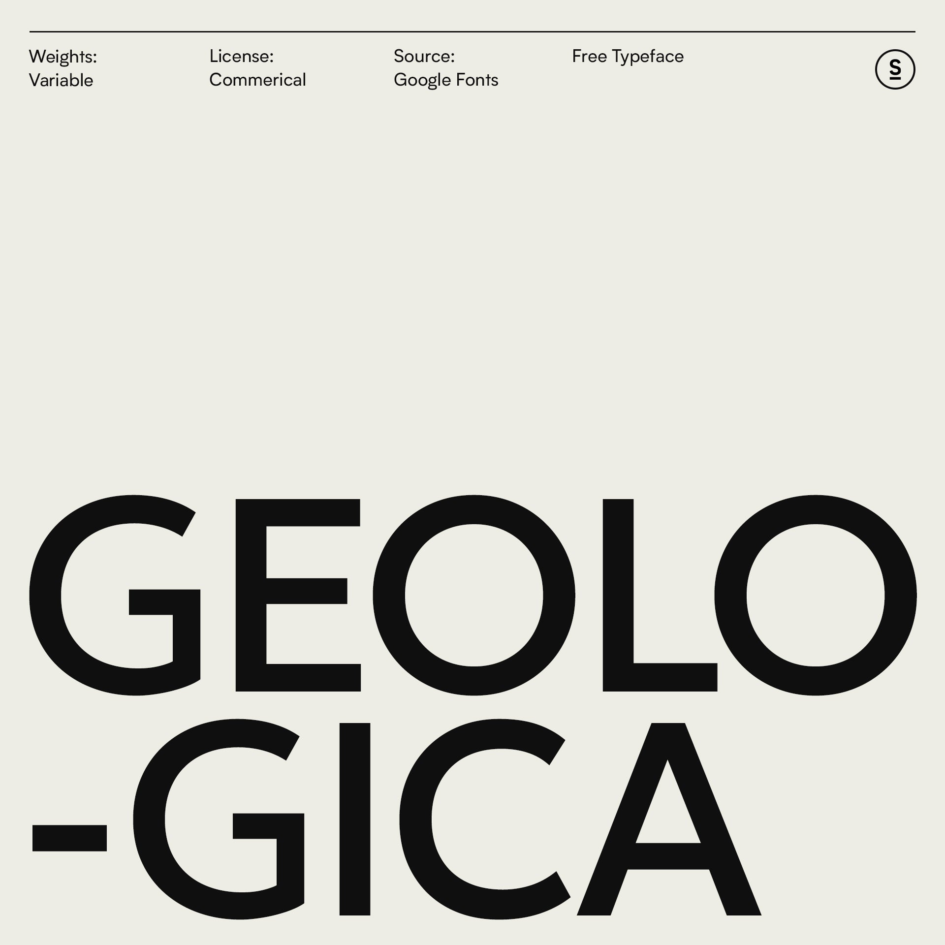 Geologica Font