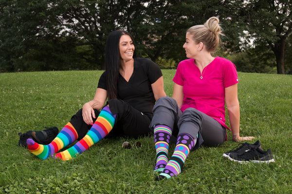 Canadian Nurses wearing compression socks