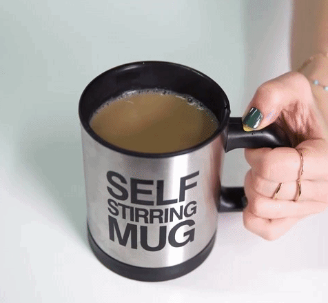 Novelty Coffee Mug Gag Gift- Self Stirring Office Trick - Tigerfav.com