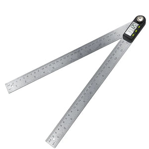 2 in 1 electronic protractor 12inch length stainless steel 360 degree digital angle measure - KUYKTHTR