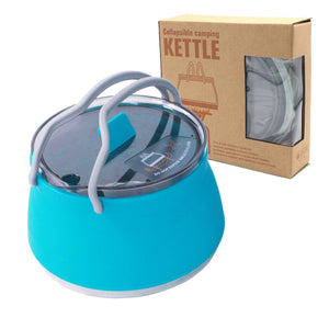 Hot Sale Outdoor Camping Folding Cooking Pot Portable Silicone Water Kettle - KUYKTHTR