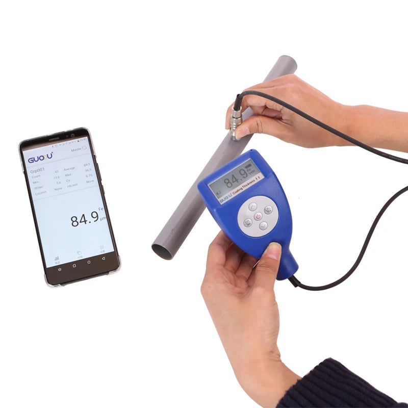 Digital handheld galvanized Paint depth Gauge Galvanizing Thickness Measurement
