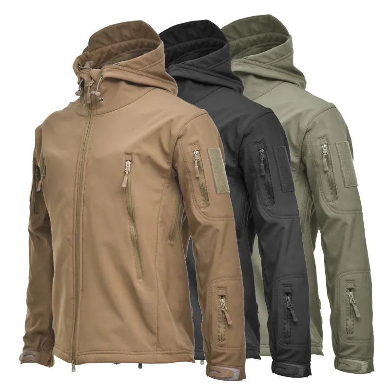 Winter Waterproof Soft Shell Outdoor Jacket Hunting windbreaker ski rain Coat hiking camping fishing tactical Clothing Men Women