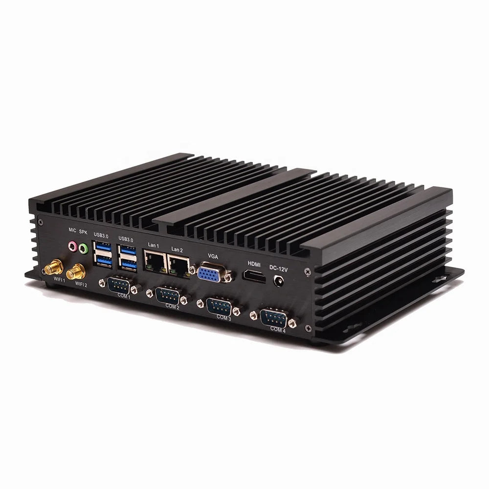 1037U Fanless Industrial PC Embedded SOC System Rugged Mini ITX PC 12V Computer X86 WinXP Linux Firewall pfsense Server Dual LAN