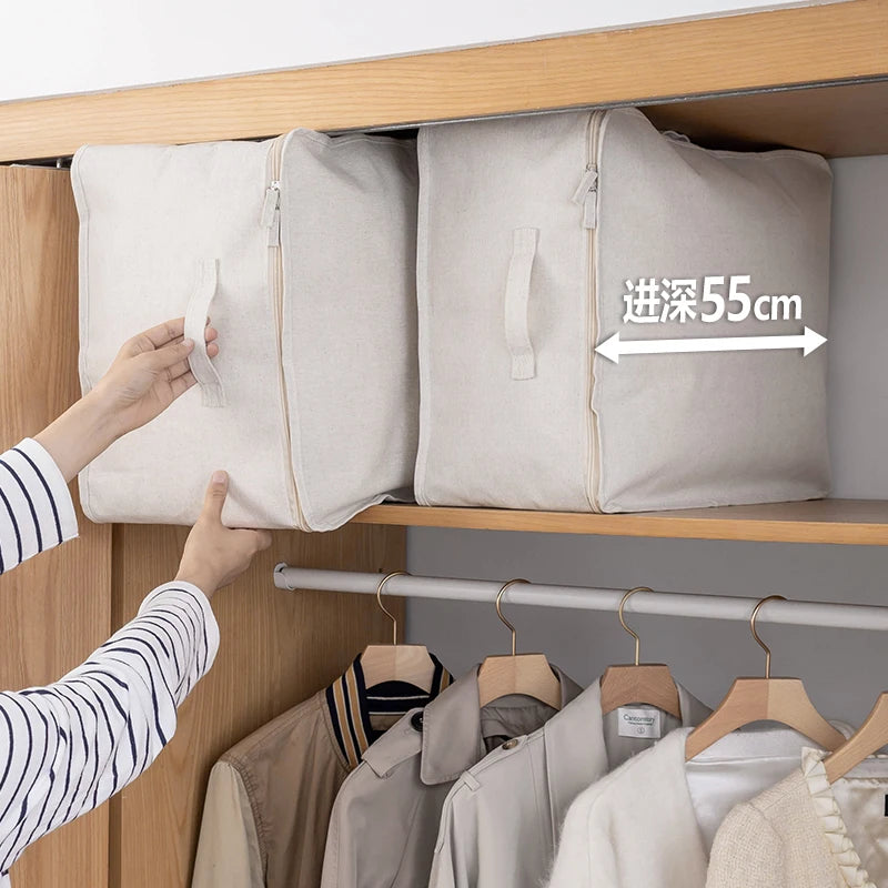 SHIMOYAMA Polyester Foldable Quilt Blanket Storage Bag Cover Bedding Sets Clothing Storage Bags For Comforters