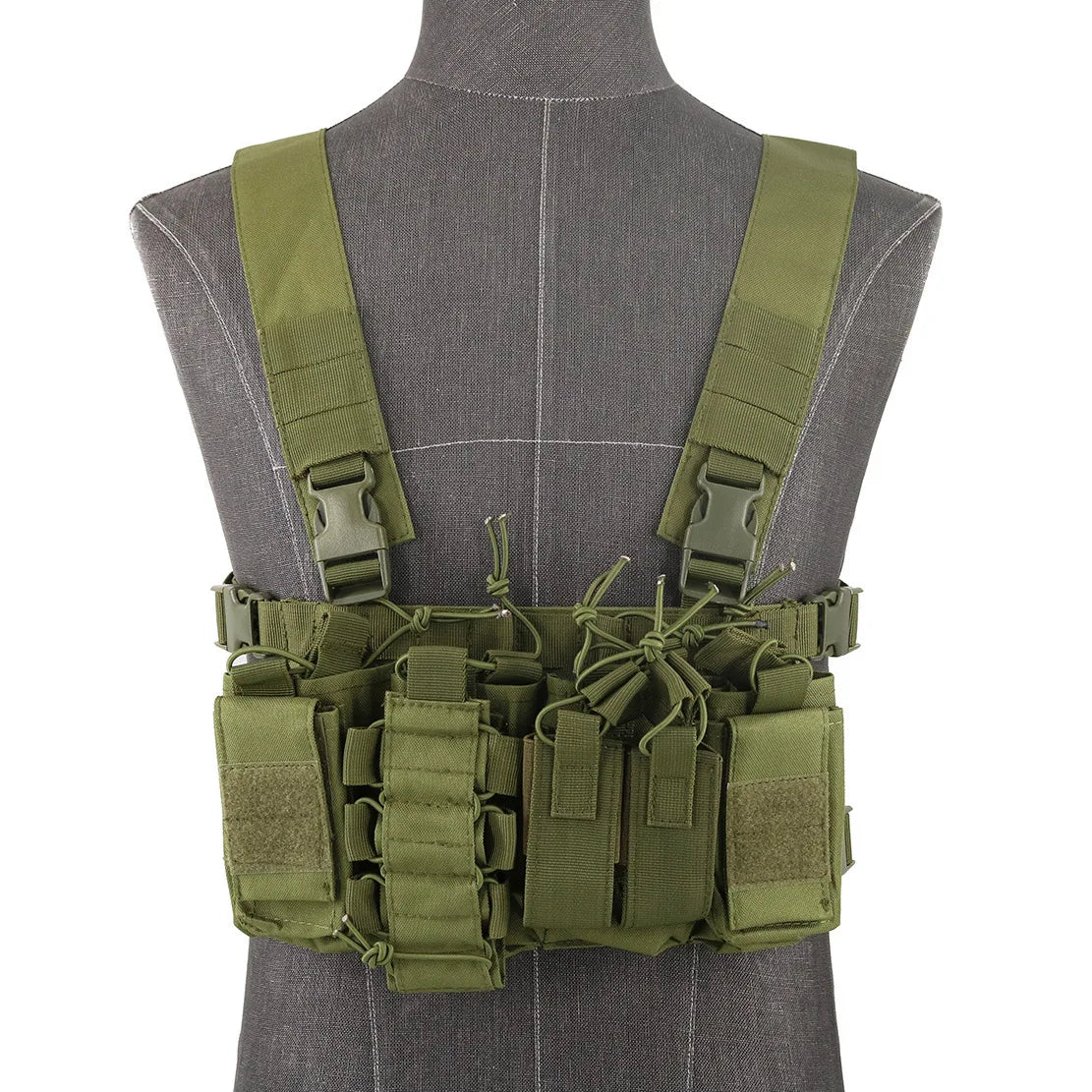 Retail Tactical Soft Molle Chest Rigs Multifunction Rig Harness Bag Vest for Men Shooting Hunting Training CS Games Vest