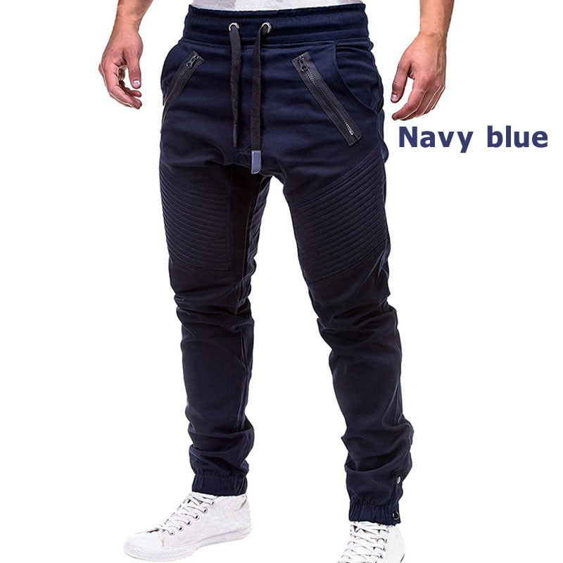 mens joggers navy blue