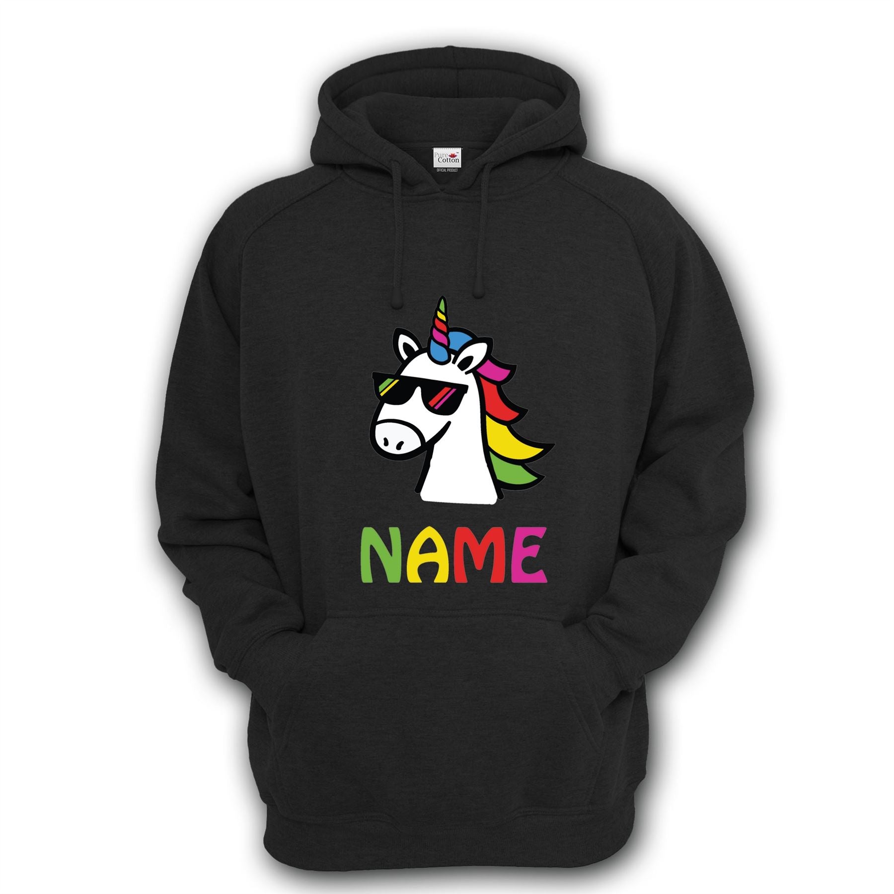 personalised unicorn hoodie