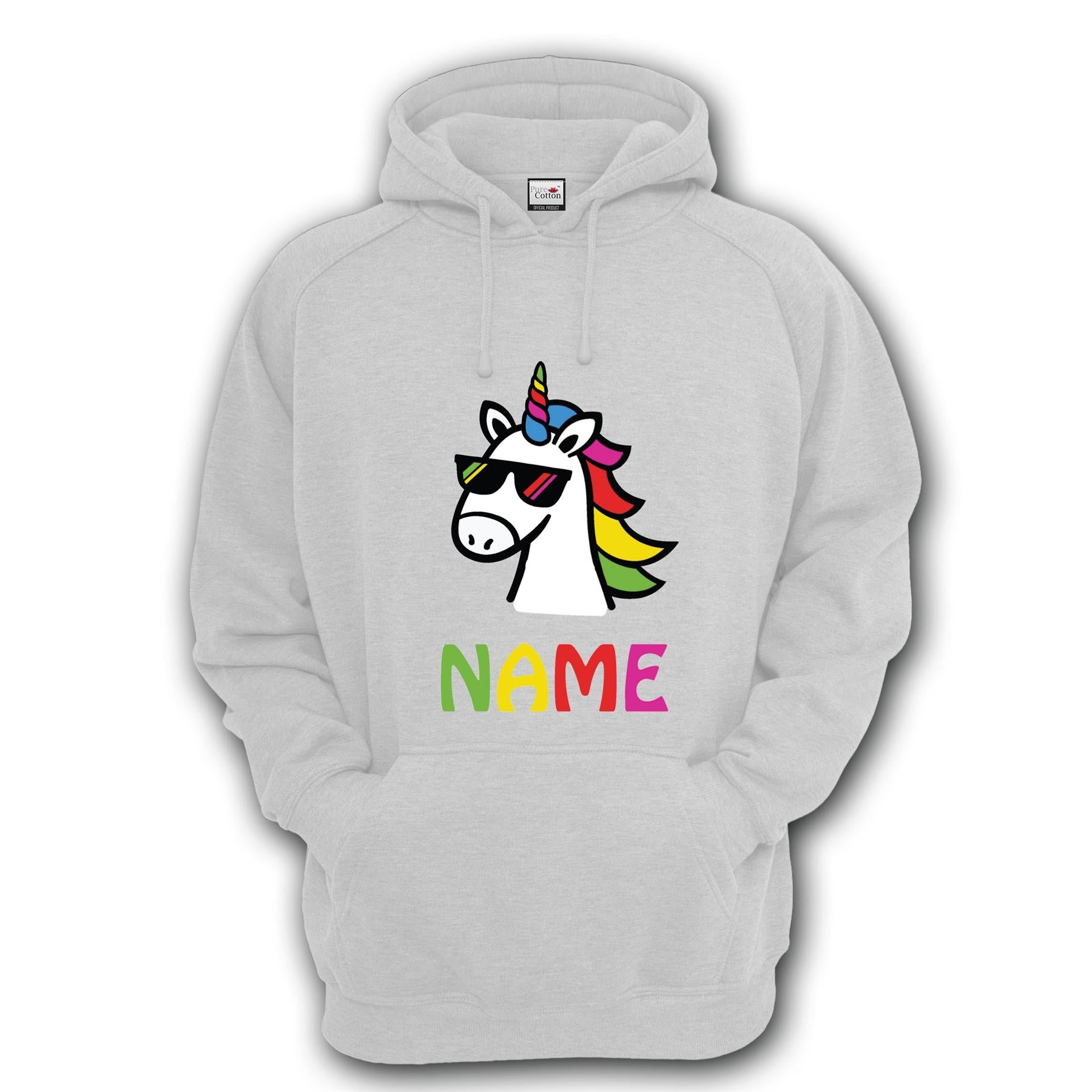 personalised unicorn hoodie