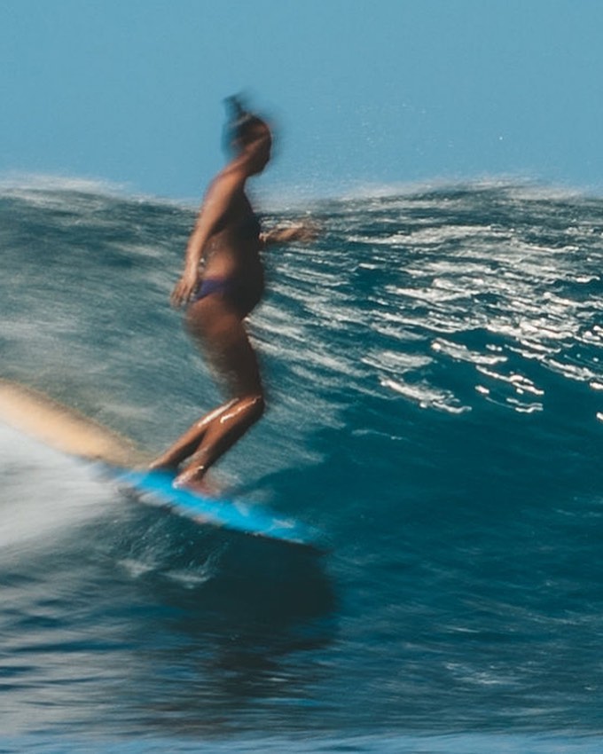 Big boobs babes strip naked and try out surf boarding