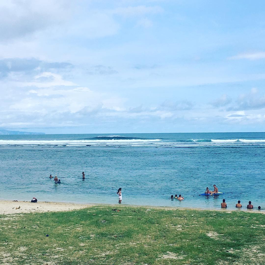 Serangan beach in Bali is favourite spot for surfers