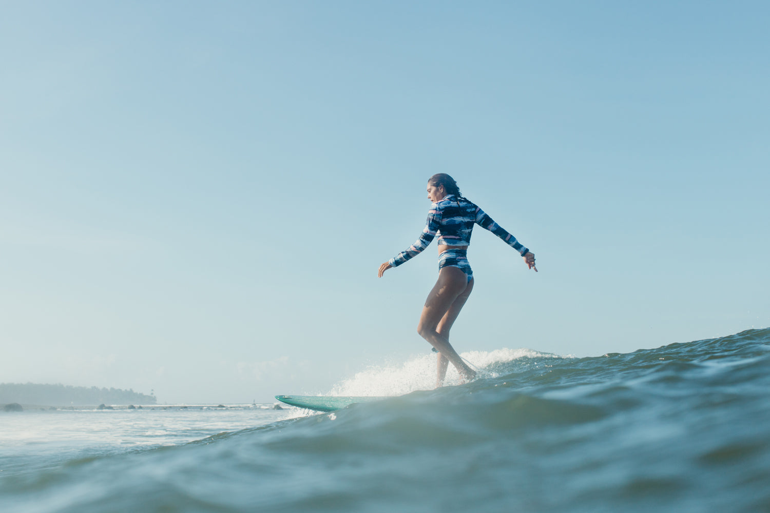 Yehgangga rashguard in sunset print Yehgangga rashguard in sunset print