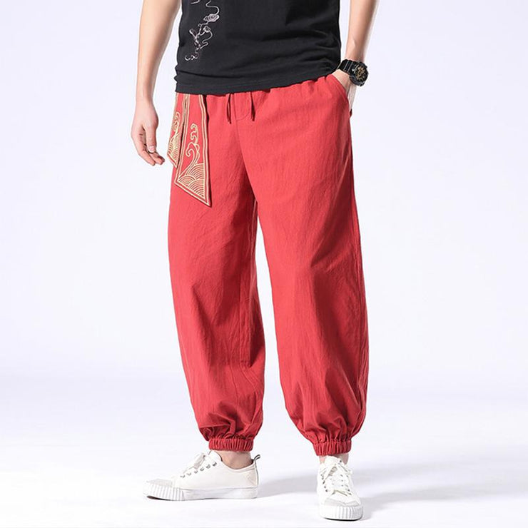 Ancient Style Red Tight End Pant – Kimonoshi