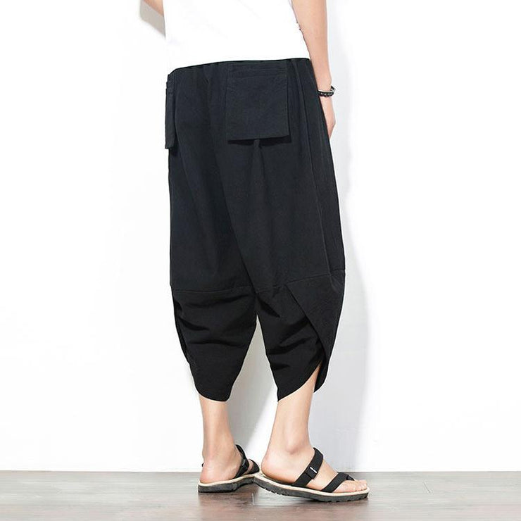 Solid Black Capri Cropped Pant – Kimonoshi