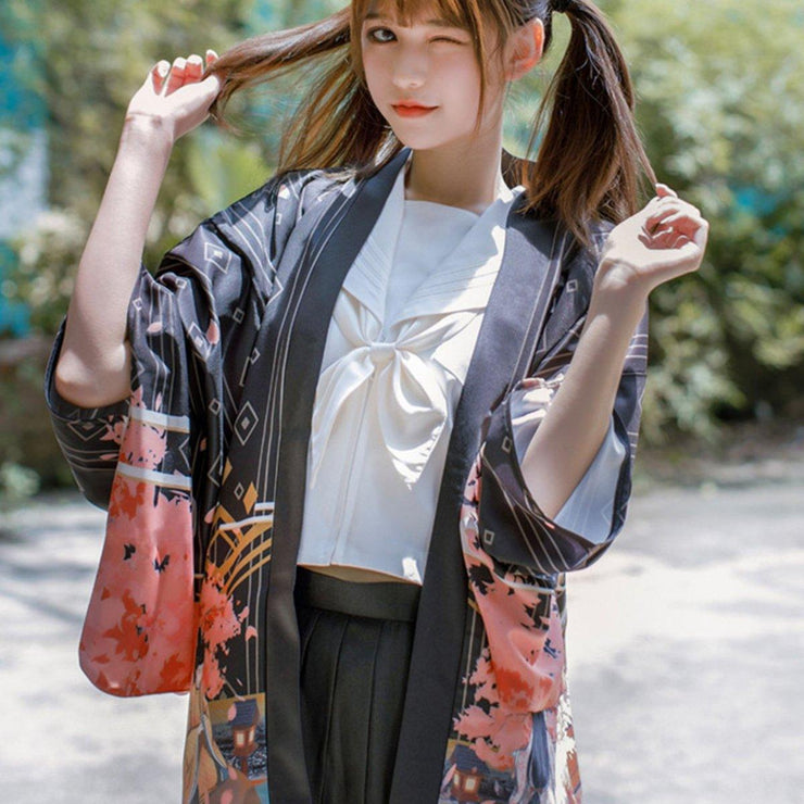 A Tale of Genji Haori Kimono Cardigan – Kimonoshi